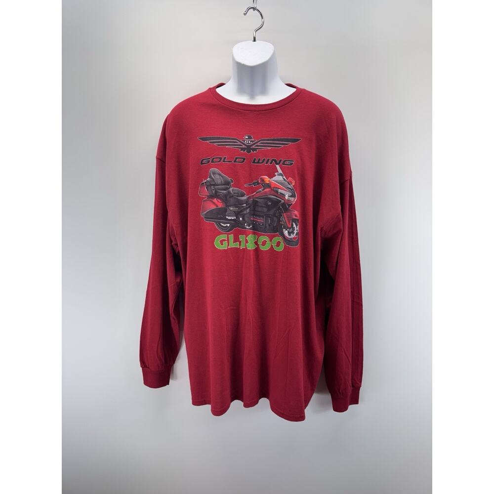 Goldwing T-Shirt Red Long Sleeve T-Shirt GL1800 Men’s Size 3XL